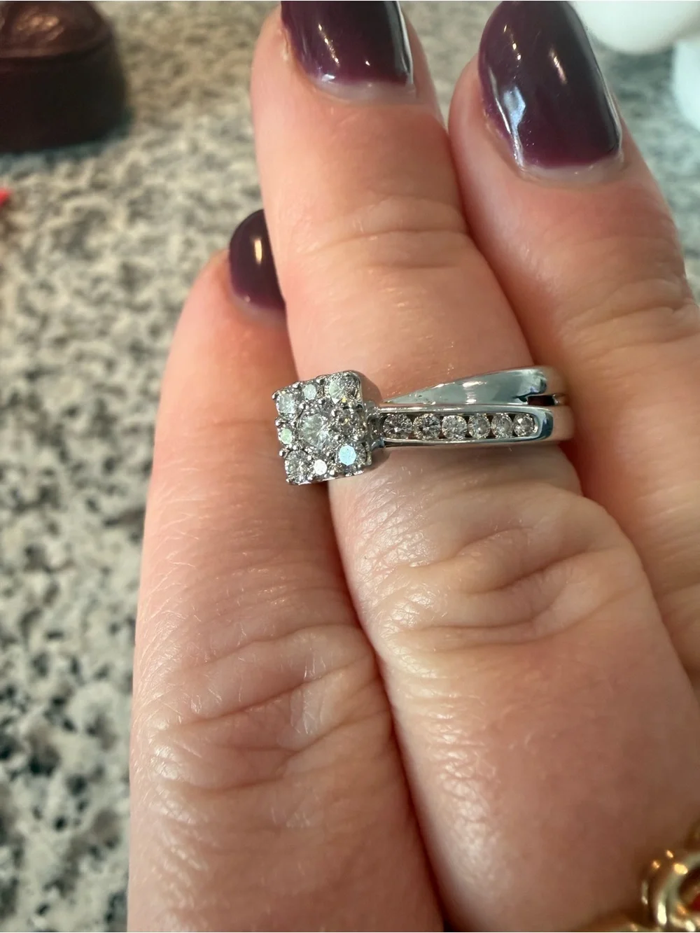 Sterling Silver Engagement Ring